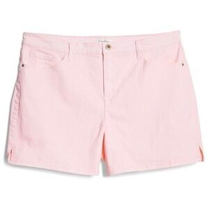 Jessica Simpson Pink Dogwood Shorts Side Slit Denim Casual Size‎ 8 /#6254